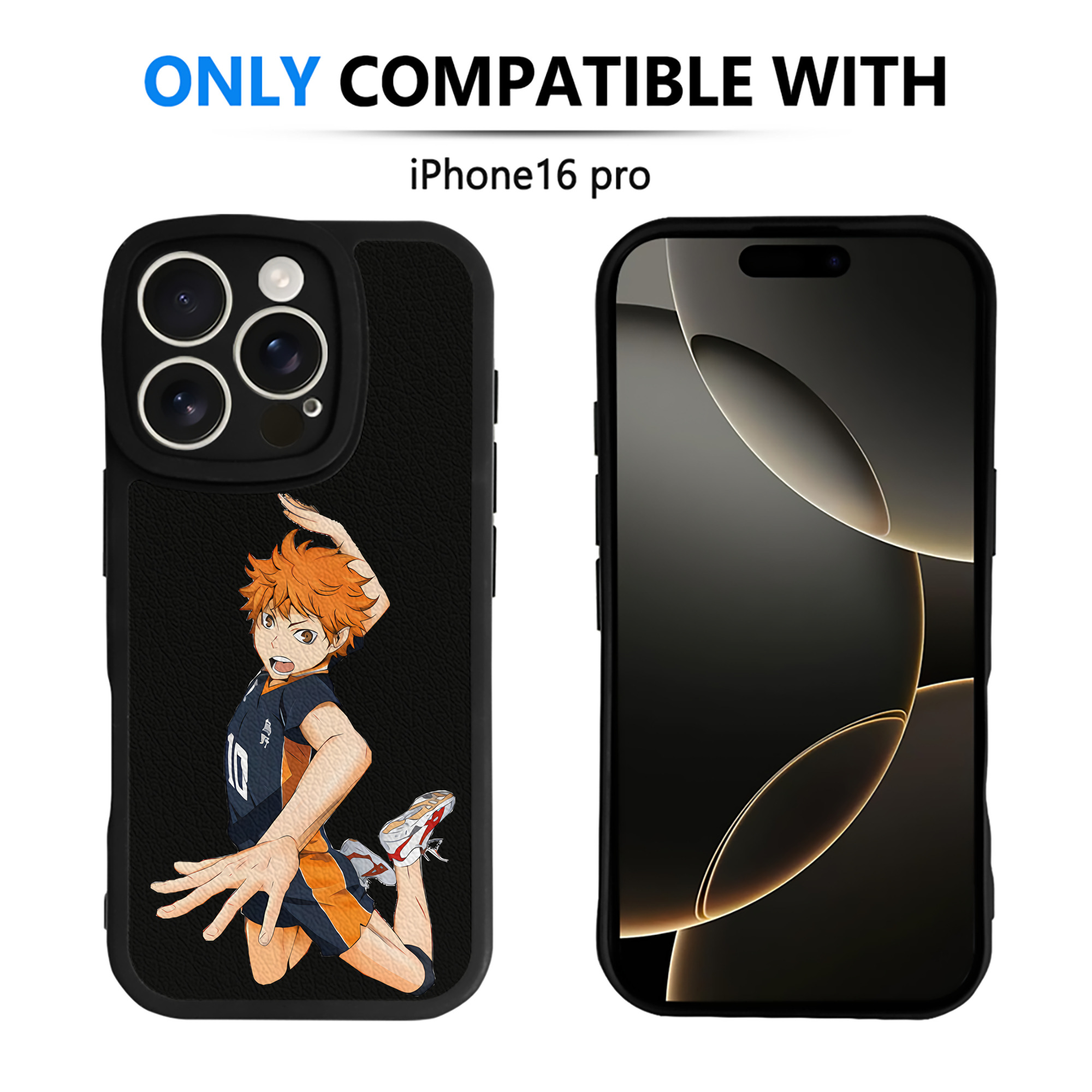 （画像用） ハイキュー!! Haikyu!! 【iPhone 16シリーズ対応】シリコンスマホケース（レザー調） 材質：シリコン